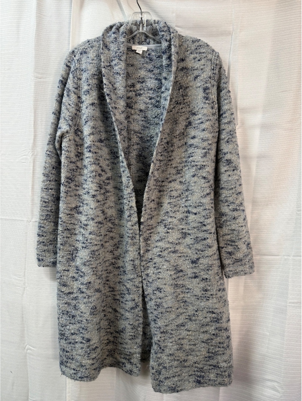 Pure Jill Women's Petite Open Front Long Cardigan Sweater